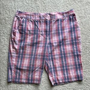Ladies Cutter & Buck Plaid Shorts